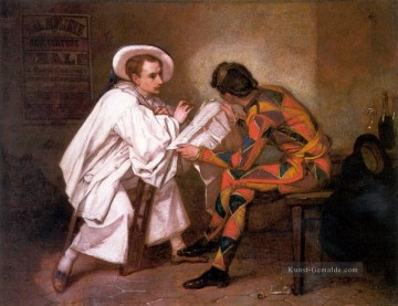 Pierrot der Politiker figur Maler Thomas Couture Ölgemälde